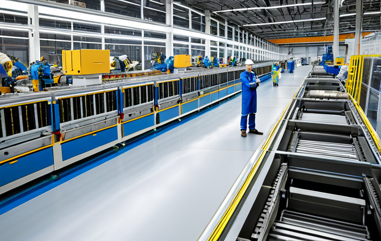 Integrated Supply Chain**

"A bustling Belgian factory floor, showcasing seamless collaboration between workers and automated machinery, fully clothed, appropriate attire, safe for work, perfect anatomy, natural proportions, professional, modest, family-friendly, emphasizing the integration of local suppliers and high-quality production."

**
