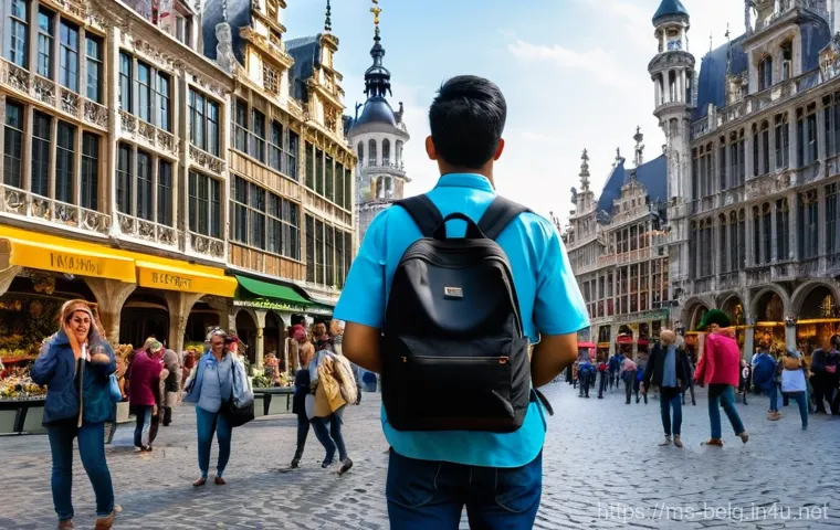 벨기에 소매치기 예방 - **Prompt 1: Strategic Packing for Belgium Adventure**
    "A confident Malaysian female traveler, mi...