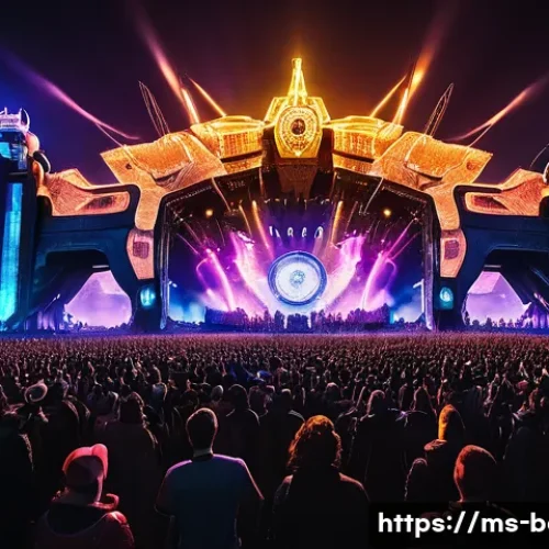 Home 29 투머로우랜드 페스티벌 - **Tomorrowland 2025 'Orbyz' Mainstage Grandeur:**
A breathtaking, wide-angle shot of the Tomorro...